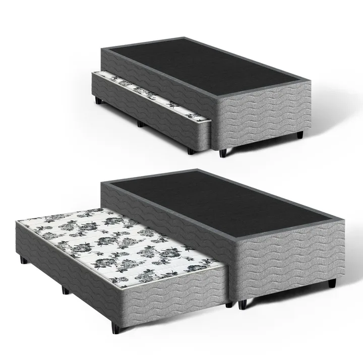 Cama Box + Auxiliar De Espuma Bicama Unique Solteiro 88 cm, imagem 1 de 5