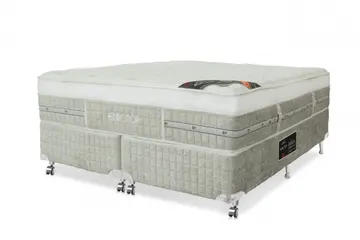 Cama Box + Colchão Castor King Size Eurotop Summer & Winter 180x200x74cm