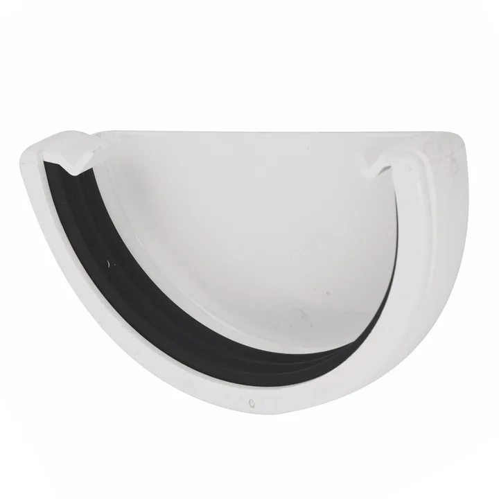 Cabeceira para Calha em PVC Branco Odem, imagem 1 de 4