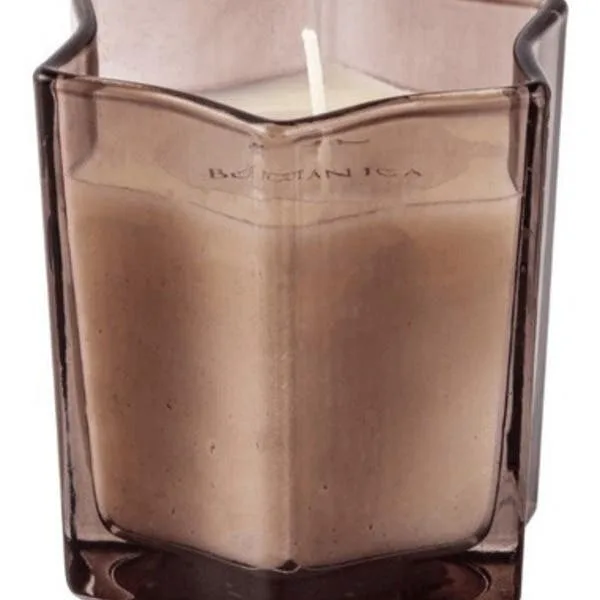 Vela Perfumada Aromática Decorativa Copo Vidro Estrela Fumê, imagem 1 de 2