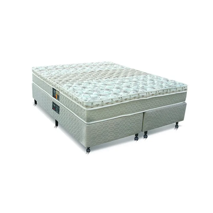 Cama Box + Colchão Castor King Size Molas Pocket Class One Face 180x200x48cm, imagem 1 de 1