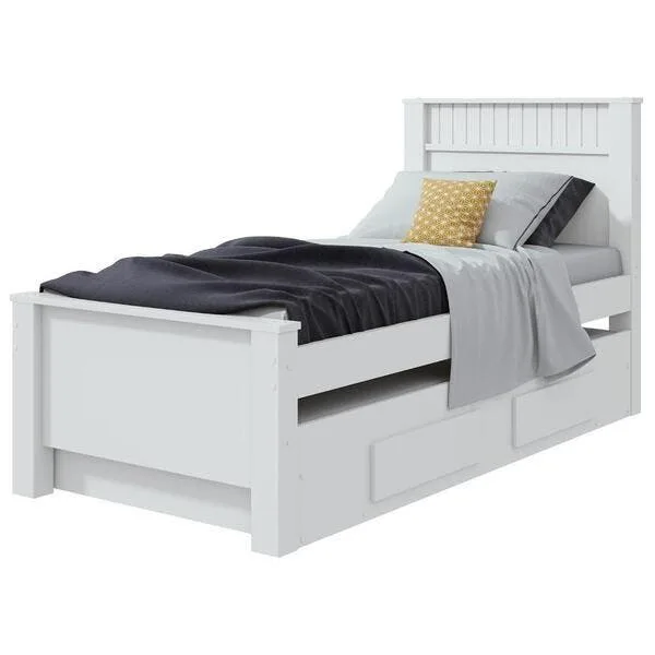 Bicama Solteiro Athenas C/cama Auxiliar Mdf Mdp Branco Lopas, imagem 1 de 10