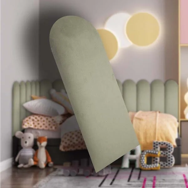 Cabeceira Nuvem Estofada Suede Para Cama Box - Módulo 20 Cm X 60 Cm - Unidade Bege, imagem 1 de 5