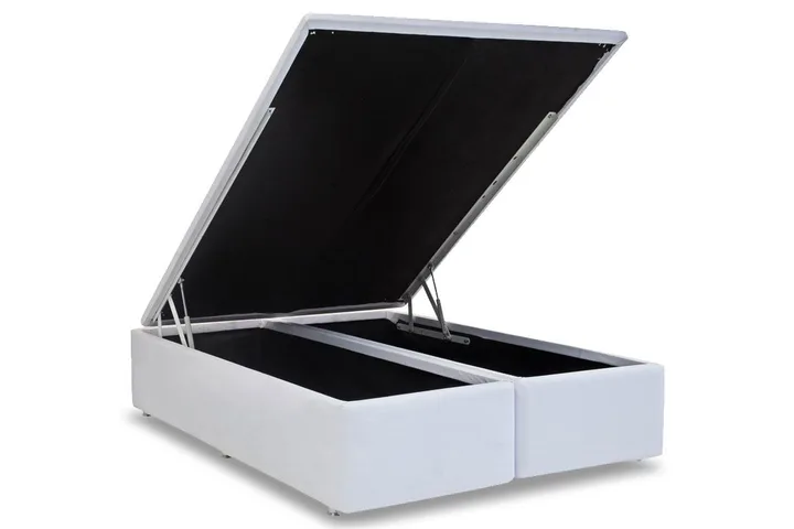 Cama Box Baú Ortobom Couríno Bianco-King Size-1,86-(2 Vol. 0,93x1,98x0,35), imagem 1 de 5