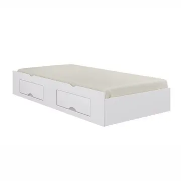 Cama Auxiliar 2 Gavetas Premium Branco Branco