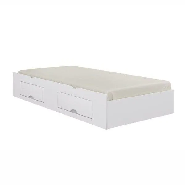 Cama Auxiliar 2 Gavetas Premium Branco Branco, imagem 1 de 10