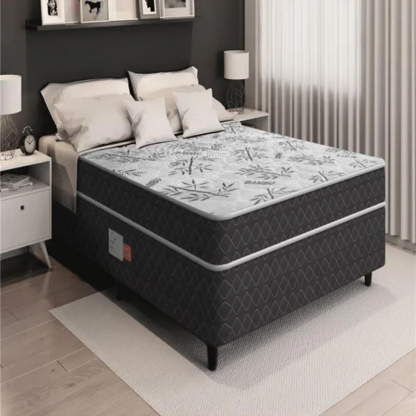 Cama Box Conjugada Ortopedica De Espuma Casal Lucas Home Unique 138 cm, imagem 1 de 10