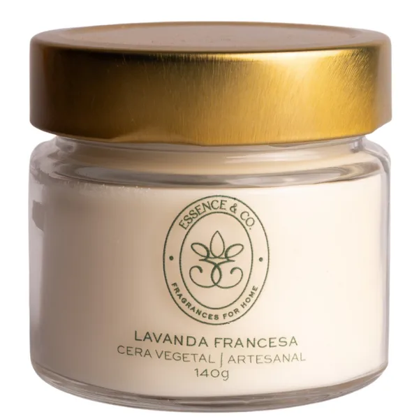Vela Aromática Perfumada Lavanda Francesa 140g - Essence & Co., imagem 1 de 6