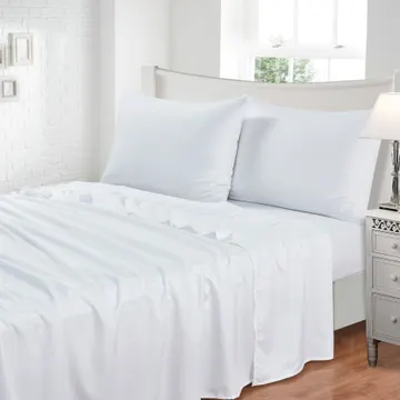 Jogo de Cama Solteiro Toque Macio Branco 3 Peças Jolitex