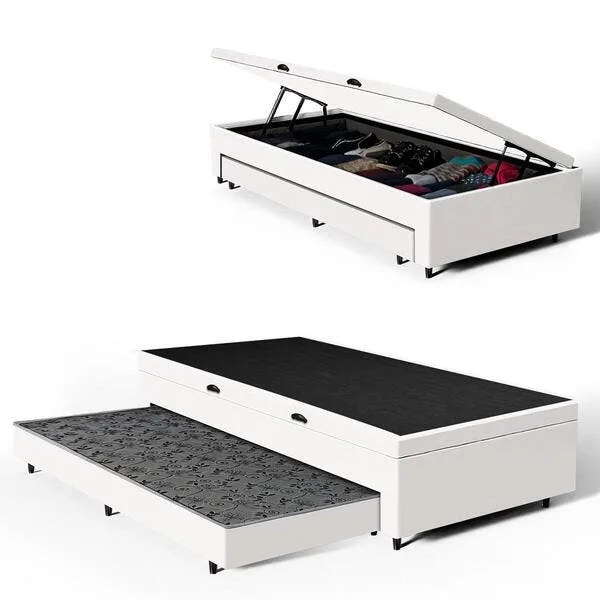 Bicama Box Com Baú E Auxiliar Solteiro 88 cm, imagem 1 de 7