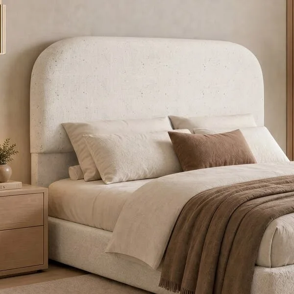 Cabeceira Cama Box Queen 160cm Orgânica Lanna W01 Linho Cru - Lyam Decor, imagem 1 de 8