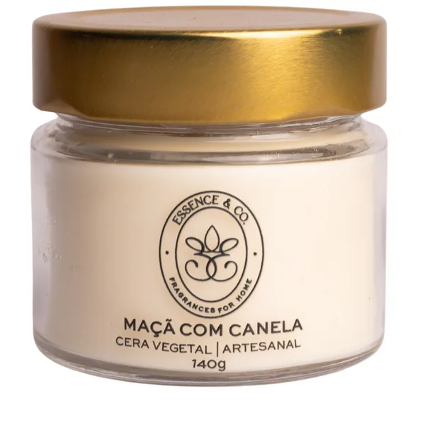 Vela Aromática Perfumada Maçã e Canela 140g - Essence & Co., imagem 1 de 6