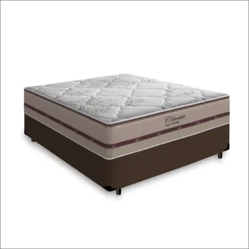 Cama Box Viúva + Colchão De Molas Ensacadas - D' Angelis - Classic Mola Ensacada - 128x188x57cm