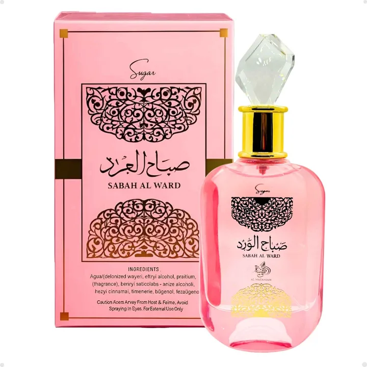 Perfume Arabe Sabah Al Ward Sugar Al Wataniah Edp 100ml Feminino, imagem 1 de 5