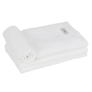 Jogo de Toalha de Banho Karsten Empire Branco 4 Peças 100% Algodão 70x135cm
