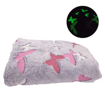 Cobertor Manta Mantinha Infantil Brilha No Escuro Florescente