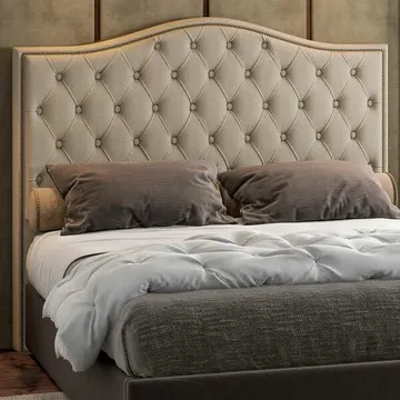 Cabeceira Para Cama Box King 203cm Diesis Linho Bege - Sallar Home