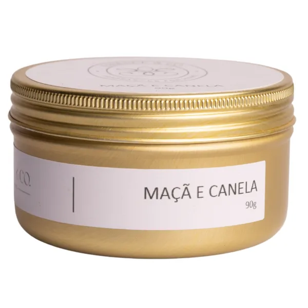 Vela Aromática Perfumada Maçã e Canela 90g Pocket Essence - Essence & Co., imagem 1 de 6