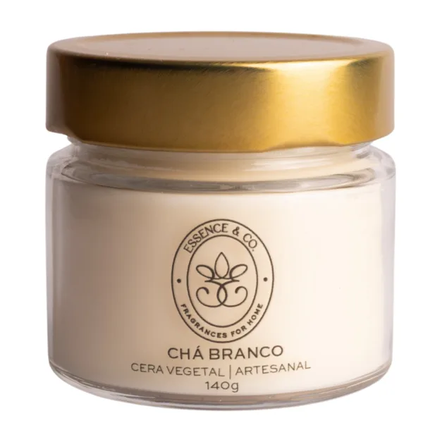 Vela Aromática Perfumada Aroma Chá Branco 140g - Essence & Co, imagem 1 de 6