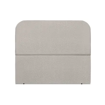 Cabeceira Estofada Cama Box Casal Alana 140cm Linho Cinza Claro