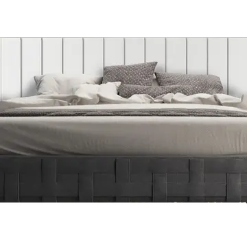 Cabeceira Cama Queen Lambri Painel Mdf Parede Rack 174x60cm