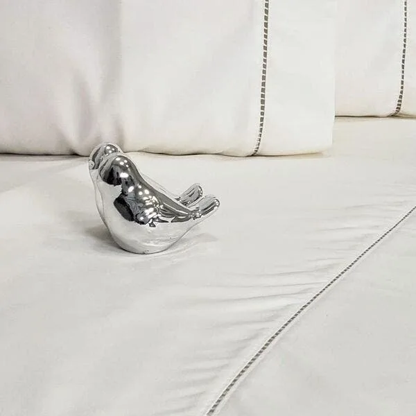 Jogo De Lençol Cama Casal 400 Fios Ponto Palito Branco 4 Peças Casa Dona, imagem 1 de 4