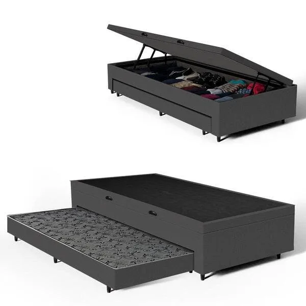 Bicama Box + Baú E Auxiliar Solteiro 88 cm, imagem 1 de 7
