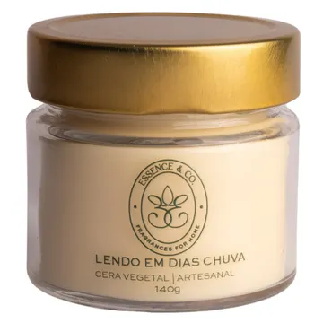 Vela Aromática Perfumada Lendo em Dias De Chuva 140g - Essence & Co