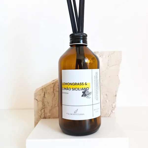 Difusor De Varetas Aromatizador De Ambiente Lemongrass E Limão Siciliano, imagem 1 de 5