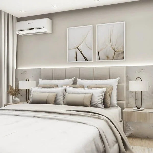 Cabeceira Para Cama Box Queen 160 X 0,60 Cm Atlanta Branco Branco, imagem 1 de 4