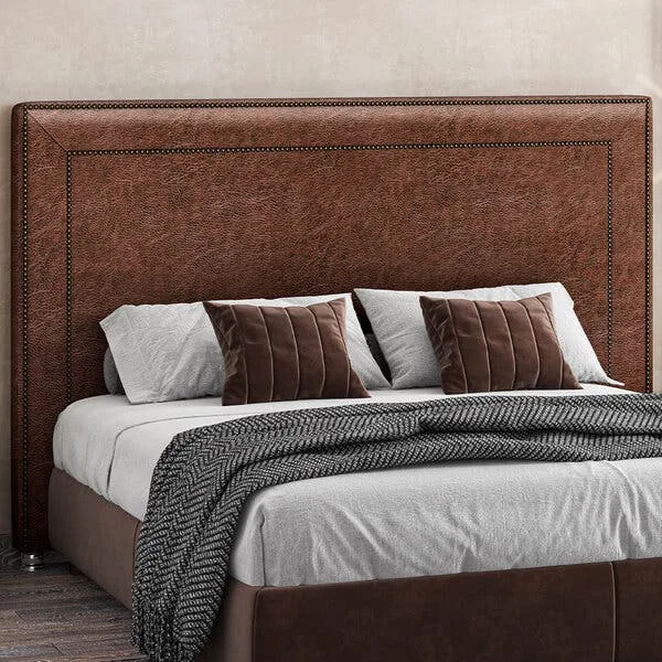 Cabeceira Cama Box Casal King 195 Cm P05 Berlim Corino Marrom - Lyam Decor, imagem 1 de 8