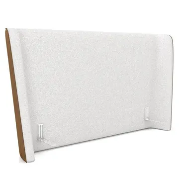 Cabeceira Cama Box Queen 160cm Nicea Z37 Bouclê Off/caramelo - Mpozenato
